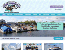Tablet Screenshot of lakeponemahmarina.com